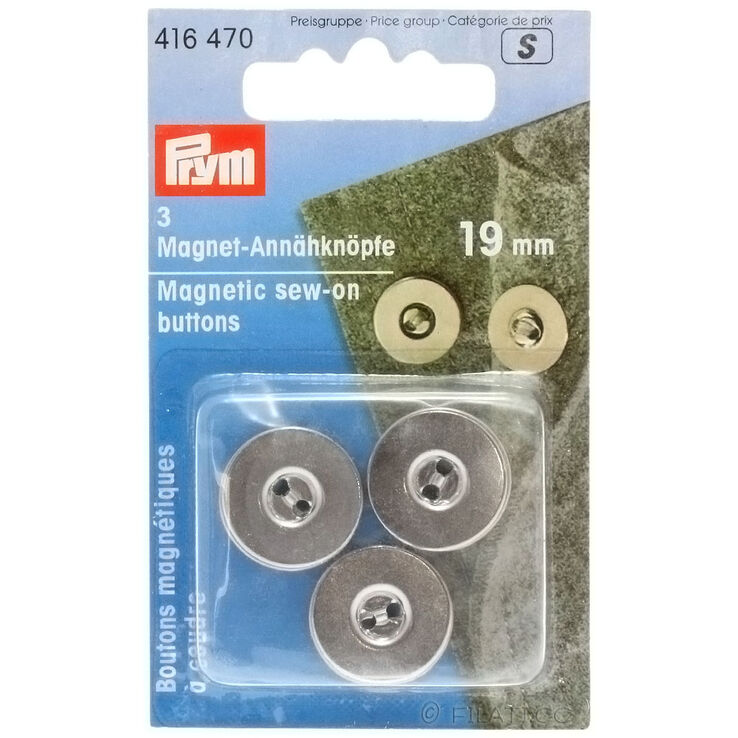 Prym magnetna dugmeta 19mm | 470-srebro