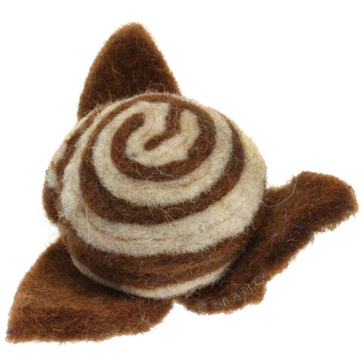 Lana Grossa Felt ukras / 7cm | 01-smeđ