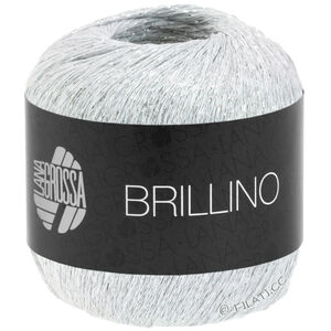 Lana Grossa BRILLINO | 10-bijela/srebro