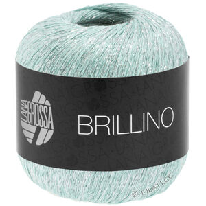 Lana Grossa BRILLINO | 11-pastelne zeleno /srebro