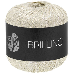 Lana Grossa BRILLINO | 32-krema/srebro