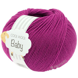 Lana Grossa COOL WOOL Baby Uni/Print 50g | 345-crvena ljubičasta