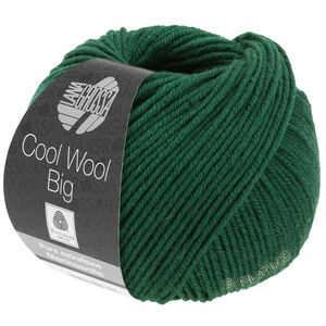 Lana Grossa COOL WOOL Big  Uni/Melange | 0949-tamnozelene boje