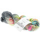 Lana Grossa COOL WOOL  Hand-dyed | 105- srednje siva/tamno siva/roze/roze/tirkiz/narančasta