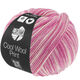 Lana Grossa COOL WOOL  Print | 842-roze/fuksija/ecru
