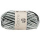 Lana Grossa COTONE Print/Spray/Mouliné | 317-bijela/srebrna siva/tamno siva/crna