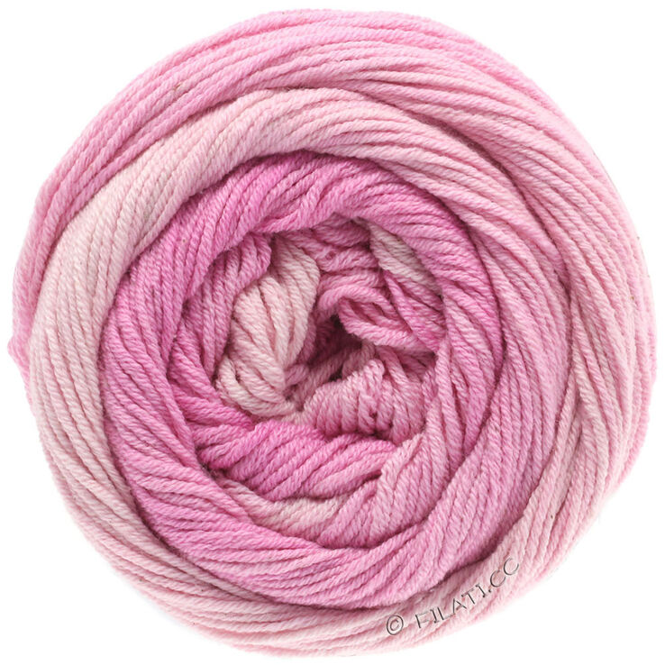 Lana Grossa ELASTICO Dégradé | 701-Nježno ružičasto/roze/roze