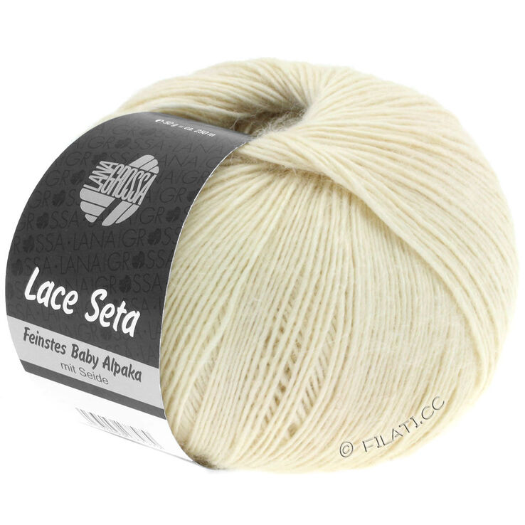 Lana Grossa LACE SETA | 01-ecru