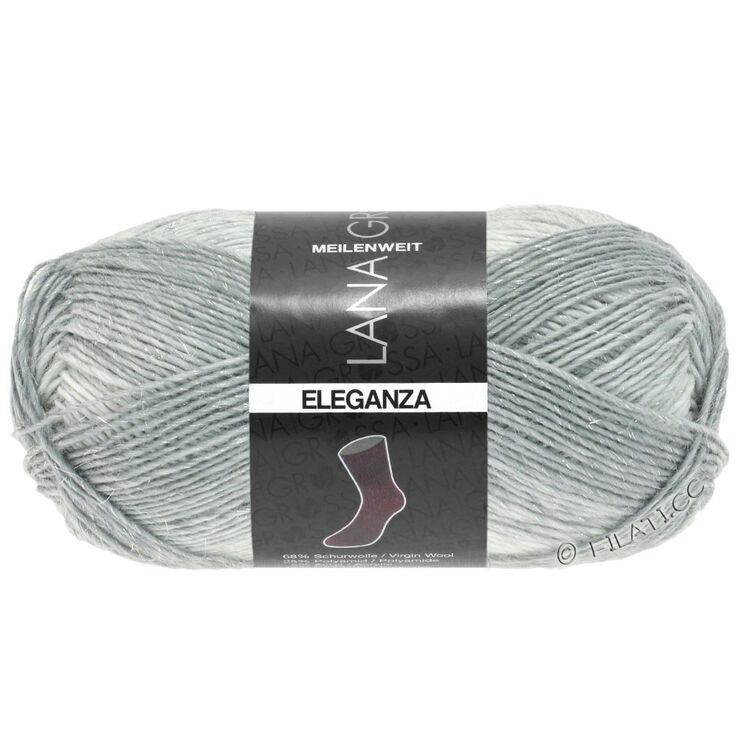 Lana Grossa MEILENWEIT 50g Eleganza | 6701-srebrna siva/svijetlo siva