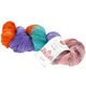 Lana Grossa MEILENWEIT 100g Merino Hand-dyed | 309-narančasta/ plava ljubičasta/menta/žuta zelena/roze/roze/svjetloplav
