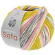 Lana Grossa MEILENWEIT 100g Seta Adriana | 3249-siva zelena/ecru/sivo plava/roze/siva/tamno siva
