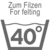 Za felting: pranje na 40 ° C