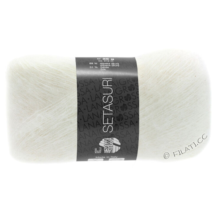 Lana Grossa SETASURI | 01-bijela