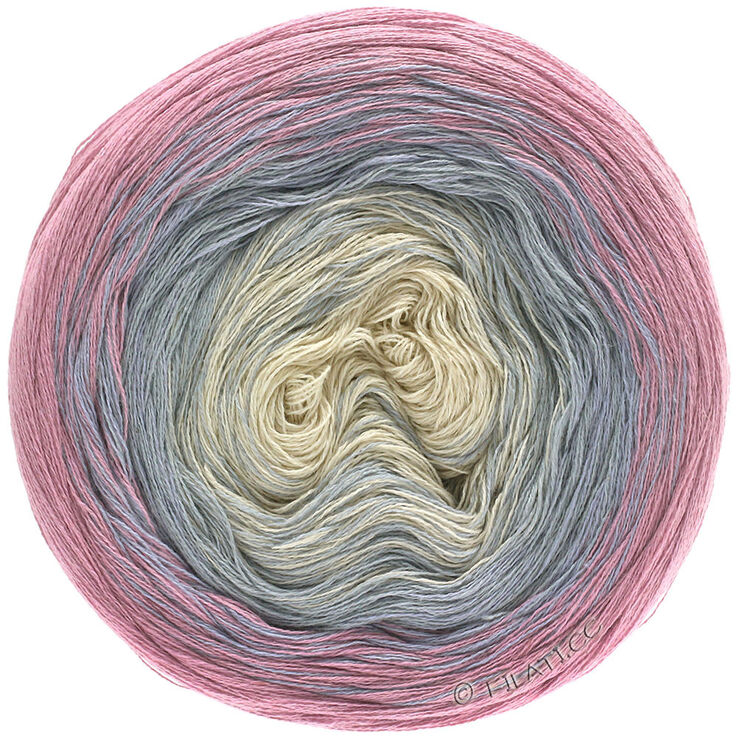 Lana Grossa SHADES OF COTTON LINEN | 701-roze/siva/svijetlo siva/priroda