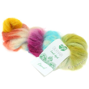 Lana Grossa SILKHAIR Hand-dyed | 609-ecru/svijetlo siva/svjetloplav/žuto/terakota/crvena ljubičasta/tamno siva