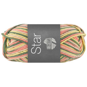Lana Grossa STAR Print | 364-svjetlo bež/Citrus žuta/ karanfil/opal zelena