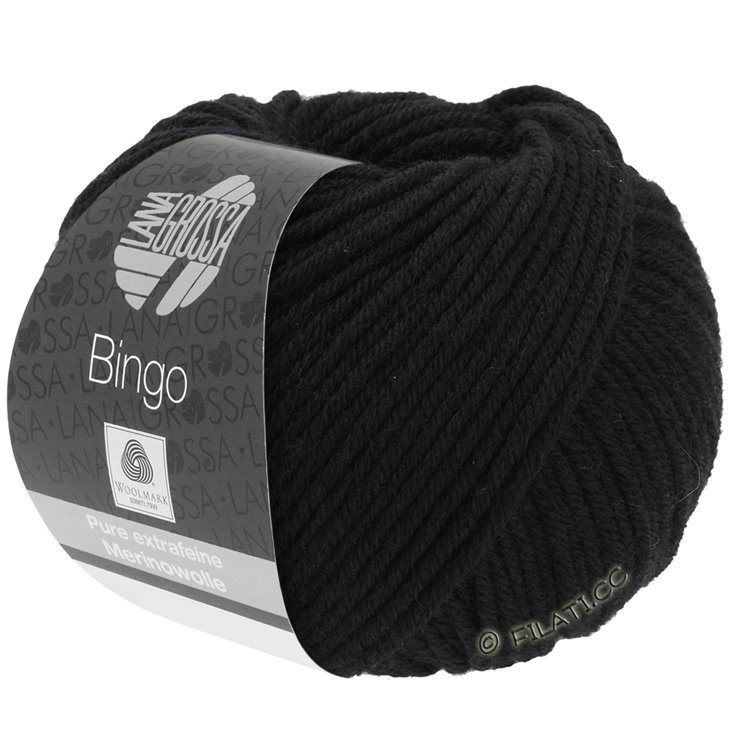 Lana Grossa BINGO Uni/Melange | 024-crna