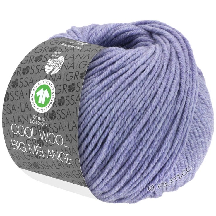 Lana Grossa COOL WOOL Big Melange (GOTS) | 201-jorgovan prosarana