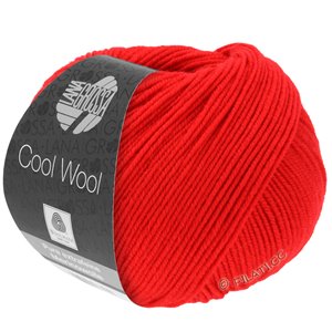 Lana Grossa COOL WOOL   Uni | 0417-Svijetlo crveno