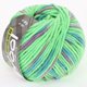 Lana Grossa COTTON MIX 80 Print (McWool) | 752-neonski zelene/petrol/jorgovan
