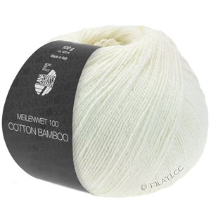 Lana Grossa MEILENWEIT 100g Cotton Bamboo | 09-bijela