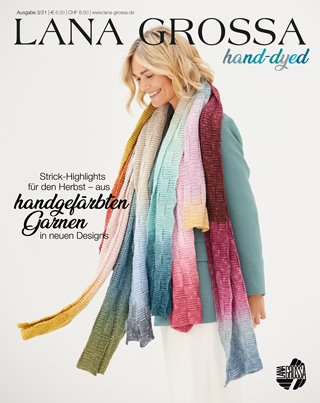 Lana Grossa HAND-DYED No. 3 - Magazin njemacki + instrukcije engleski