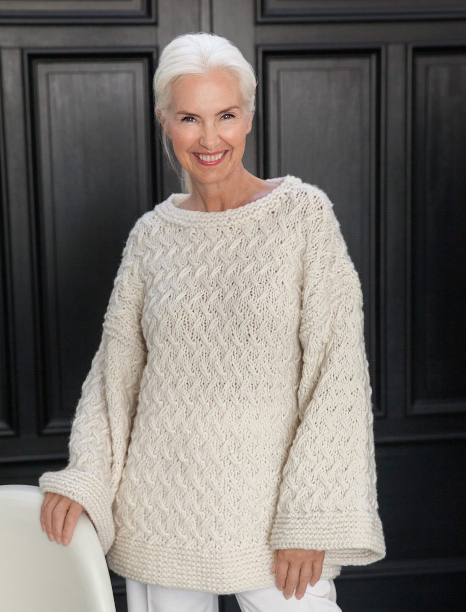 Lana Grossa PULLI IM FLECHTMUSTER Lala Berlin Lovely Cashmere