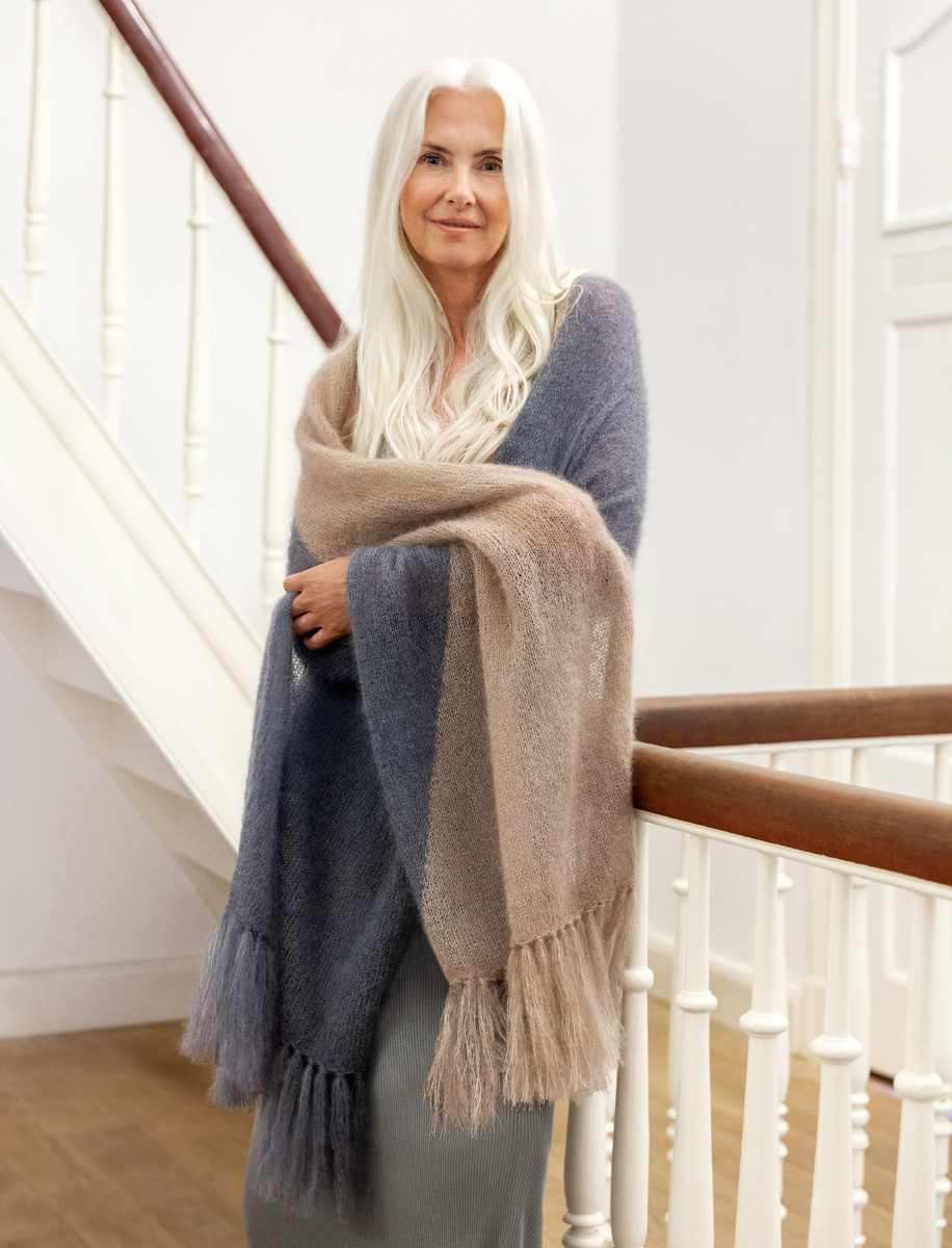 Lana Grossa TUCH GLATT RECHTS IN FARBFLÄCHEN Silkhair