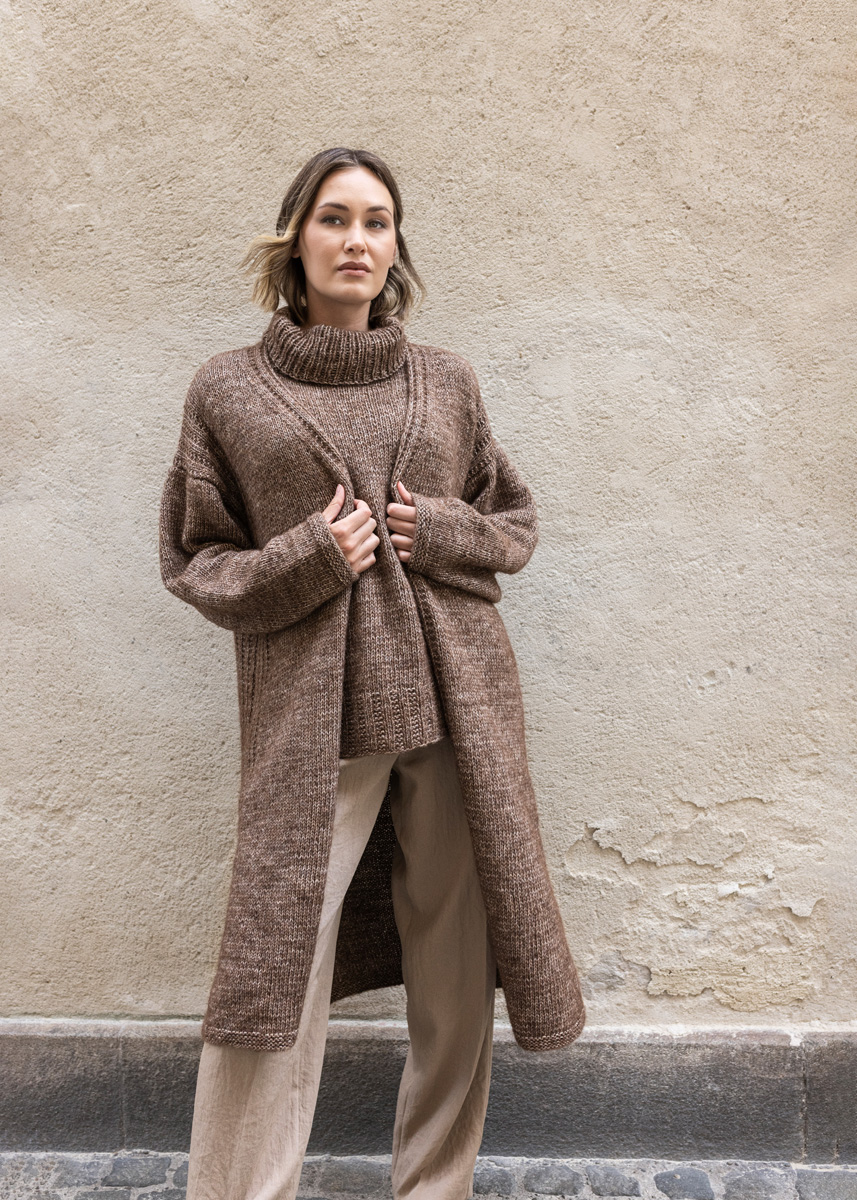 Lana Grossa MANTEL Natural Alpaca Pelo