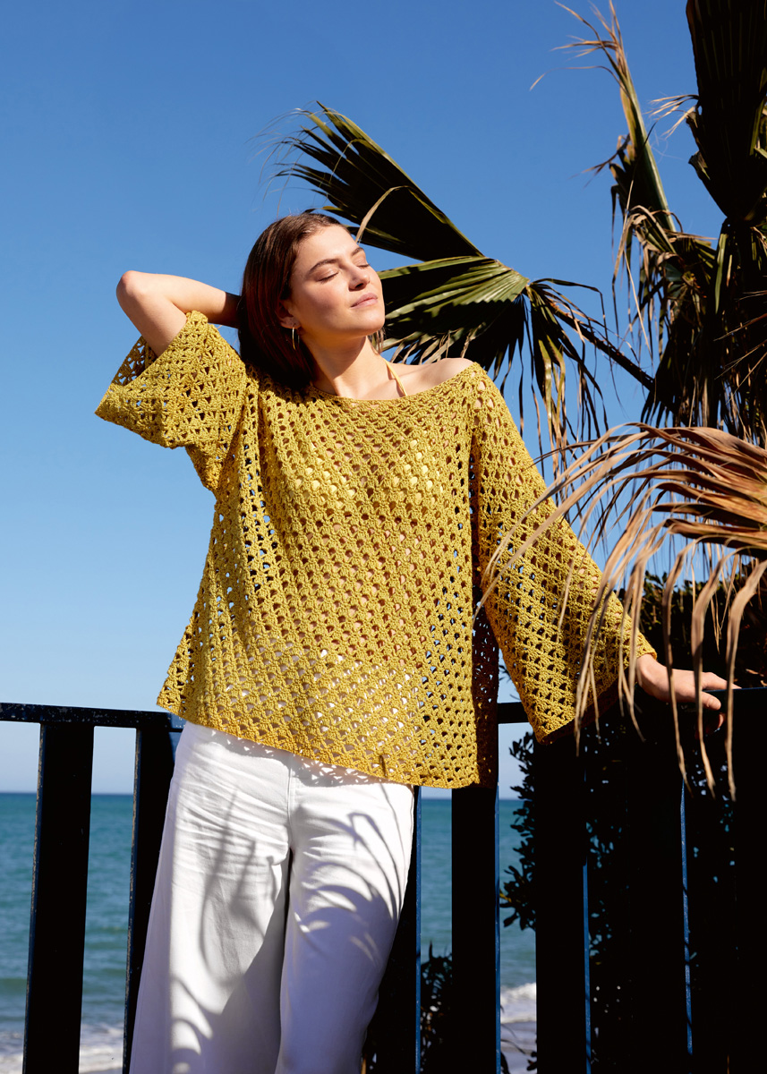 Lana Grossa PULLOVER IM STÄBCHEN-LOCHMUSTER Diversa