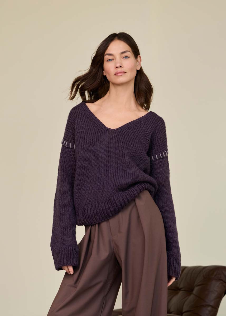 Lana Grossa V-PULLOVER Winter Softness