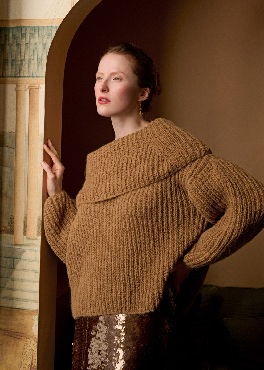 Lana Grossa HALBPATENT-PULLOVER Nebbia