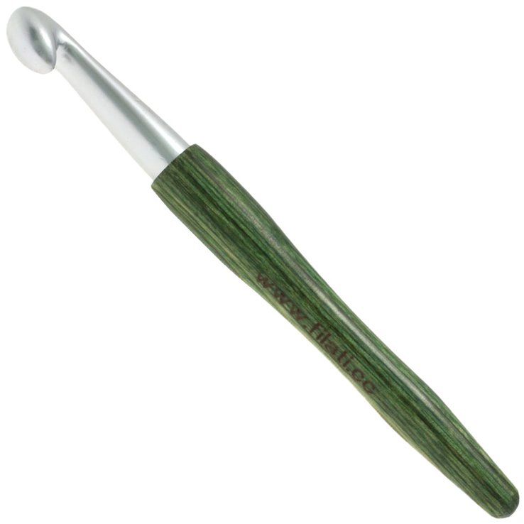 Lana Grossa Vuna kuka za kvačenje alu s drvenom ručkom Dizajn drva Signal St,12,0