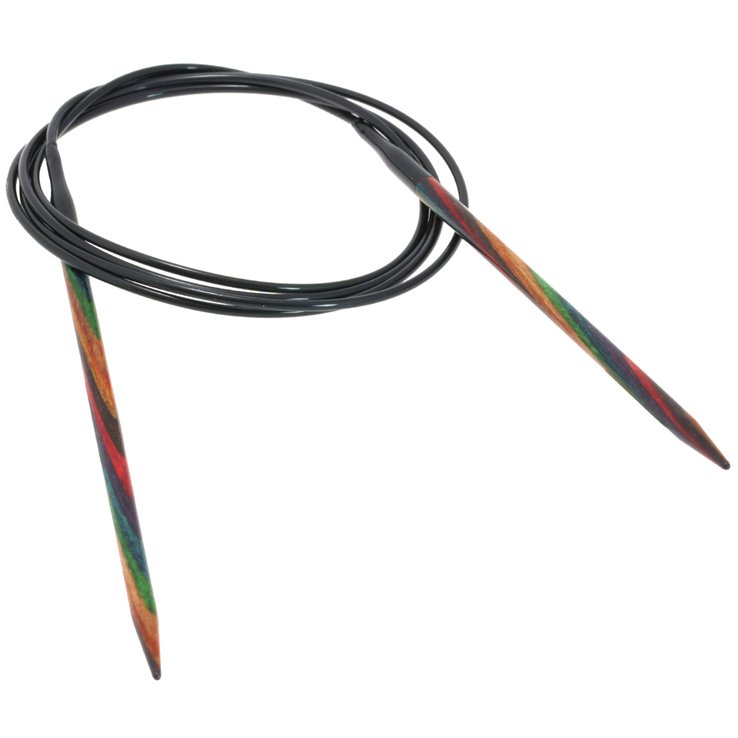 Lana Grossa Kružne igle za pletenje, drvo, raznobojno, veličine 4,5 / 120 cm