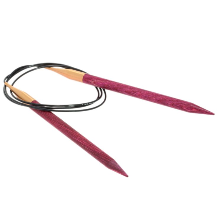 Lana Grossa Dizajn kružne igle za pletenje-drvo signalne veličine 8,0 / 100cm