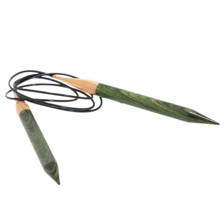 Lana Grossa Dizajn kružne igle za pletenje-drvo signalne veličine 12,0 / 120cm