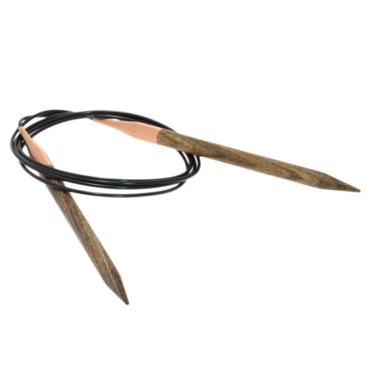 Lana Grossa Dizajn kružne igle za pletenje-drvo signalne veličine 7,0 / 120cm