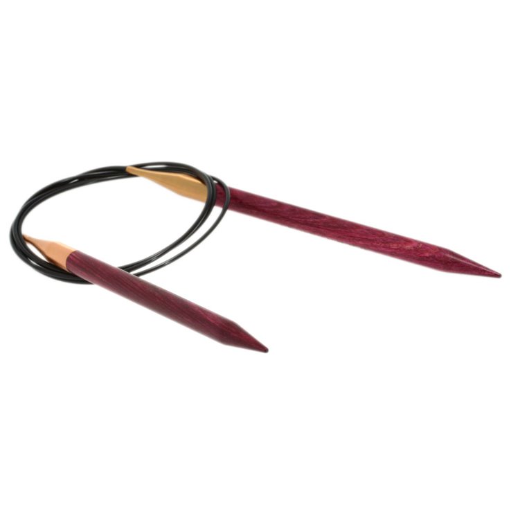 Lana Grossa Dizajn kružne igle za pletenje-drvo signalne veličine 8,0 / 120cm